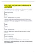 MED GAS MOCK EXAM QUESTIONS & ANSWERS