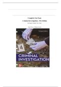 Complete Test Bank Criminal Investigation&comma; 13th Edition By Swanson&comma; Chamelin&comma; Territo&comma; Taylor&period; Latest Edition&comma; All Chapters Covered