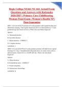 Regis College NU661 NU 661 Actual Exam Questions and Answers with Rationales 2026&sol;2027 &vert; Primary Care Childbearing Woman Final Exam &vert; Women's Health NP &vert; Pass Guarantee