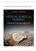 Focus on Adult Health Medical-Surgical Nursing 3rd Edition Honan Test Bank &ndash; Complete Exam Prep with Verified Answers