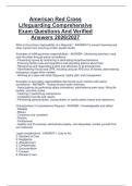 American Red Cross  Lifeguarding Comprehensive  Exam Questions And Verified  Answers 2026&sol;2027