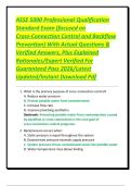 ASSE 5000 Professional Qualification Standard Exam &lpar;focused on Cross-Connection Control and Backflow Prevention&rpar; With Actual Questions & Verified Answers&comma; Plus Explained Rationales&sol;Expert Verified For Guaranteed Pass 2026&sol;Latest Updated&sol;Instant Download P