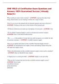 ONE YIELD v2 Certification Exam Questions and  Answers 100&percnt; Guaranteed Success &vert; Already  Rated A&plus; 