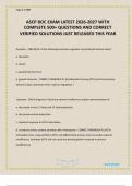 ASCP BOC EXAM LATEST 2026-2027 WITH COMPLETE 500&plus; QUESTIONS AND CORRECT VERIFIED SOLUTIONS JUST RELEASED THIS YEAR