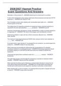 2026&sol;2027 Hazmat Practice  Exam Questions And Answers