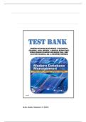 Test Bank for Modern Database Management 14th Edition &lpar;Pearson&comma; 2025&rpar; Jeffrey A&period; Hoffer&comma; Heikki Topi&comma; Venkataraman Ramesh and Hillol Bala&comma; Isbn no&semi; 9780135346853&comma; all 14 Chapters Covered