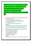Master Electrician Licensing Exam With Actual Questions & Verified Answers&comma; Plus Explained Rationales&sol;Expert Verified For Guaranteed Pass 2026&sol;Latest Updated&sol;Instant Download Pdf