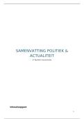 Samenvatting Context 3&colon; Politiek & Actualiteit 