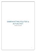 Samenvatting Context 3&colon; Politiek & Actualiteit 