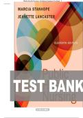 TEST BANK FOR Public Health Nursing&colon; Population-Centered Health Care in the Community 11th Edition by Marcia Stanhope&comma; Jeanette Lancaster ISBN&colon; 978-0323882828 COMPLETE GUIDE 100 &percnt; VERIFIED A&plus; GRADE ASSURED&excl;&excl;&excl;&excl;LATEST UPDATE&excl;&excl;&excl;&excl;