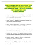 Egan&rsquo;s FundamEntals oF REspiRatoRy CaRE  EXAM STUDY GUIDE 2026&sol;2027 ACCURATE  QUESTIONS WITH CORRECT DETAILED ANSWERS &vert;&vert;  100&percnt; GUARANTEED PASS  <NEWEST VERSION> 