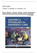 TEST BANK FOR Anatomy & Physiology for Emergency Care 3rd Edition by Bryan Bledsoe&comma; Frederic H&period; Martini&comma; Edwin Bartholomew ISBN&colon; 978-0135211458 COMPLETE GUIDE 100 &percnt; VERIFIED A&plus; GRADE ASSURED&excl;&excl;&excl;&excl;LATEST UPDATE&excl;&excl;&excl;&excl;&excl;