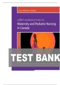 TEST BANK FOR Leifer&rsquo;s Introduction to Maternity and Pediatric Nursing in Canada&comma; 2nd Edition by Lisa Keenan-Lindsay&comma; and Gloria Leifer ISBN&colon; 9780323872775 COMPLETE GUIDE 100 &percnt; VERIFIED A&plus; GRADE ASSURED&excl;&excl;&excl;NEW LATEST UPDATE&excl;&excl;&excl;&excl;&excl;