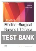 TEST BANK FOR Lewis's Medical-Surgical Nursing in Canada&comma; 5th Edition by Jane Tyerman&comma; Shelley Cobbett&comma; Mariann M&period; Harding ISBN&colon; 9780323791564 COMPLETE GUIDE 100 &percnt; VERIFIED A&plus; GRADE ASSURED&excl;&excl;&excl;&excl;&excl;NEW LATEST UPDATE&excl;&excl;&excl;&excl;&excl;&excl;