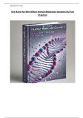 Test Bank For 5th Edition Human Molecular Genetics By Tom  Strachan &vert;&vert;ISBN&colon;9780367002503