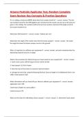 Arizona Pesticide Applicator Test &ndash; Arizona Department of Agriculture&comma; 2025 &vert; Random complete exam review with key concepts and practice questions