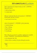 FIN 6100 EXAM 3 QUESTIONS AND ANSWERS 2026