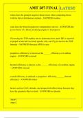 AMT 287 FINAL QUESTIONS AND ANSWERS 2026