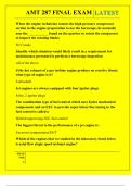 AMT 287 FINAL EXAM QUESTIONS AND ANSWERS 2026