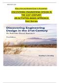 A SOLUTION AND ANSWER GUIDE TO ACCOMPANY  DISCOVERING ENGINEERING DESIGN IN   THE 21ST CENTURY&colon;  AN ACTIVITIES-BASED APPROACH  FIRST EDITION