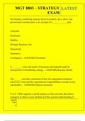 MGT 8803 &ndash; STRATEGY EXAM QUESTIONS AND ANSWERS 2026