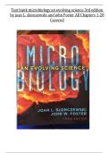 Microbiology&colon; An Evolving Science 3rd Edition Test Bank by Joan L&period; Slonczewski & John W&period; Foster &ndash; Latest Update 2026 Exam Prep &vert; Graded A&plus;
