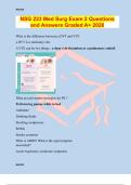NSG 223 Med Surg Exam 2 Questions and Answers Graded A&plus; 2026
