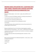 ARIZONA AERIAL APPLICATORS TEST &vert; QUESTIONS WITH 100&percnt; CORRECT ANSWERS &lpar;2025 UPDATED&rpar; QUESTIONS AND ANSWERS &lpar;DETAILED & ELABORATED&rpar; FULLY SOLVED