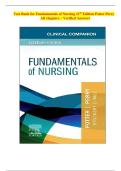 Fundamentals of Nursing 11th Edition Test Bank by Patricia A&period; Potter &ndash; Latest Update 2026 Exam Prep &vert; Graded A&plus;
