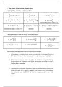 Year 9 Maths - Autumn term summary