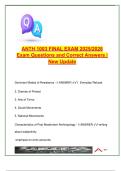 ANTH 1003 Final Exam Review &lpar;95 Questions&rpar; &vert; Cultural Theory&comma; Race&comma; Globalization &vert; ACCT1003