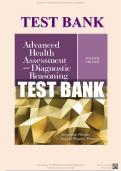 Test Bank for Advanced Health Assessment & Diagnostic Reasoning 4th Edition Rhoads & Petersen &vert; Complete Questions & Answers