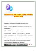 Archaeology Test 1 &lpar;100&plus; Questions&rpar; &vert; Stratigraphy&comma; Fossils&comma; Hominins&comma; Tool Cultures &vert; 2025 Expert Verified