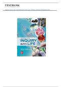 Inquiry into Life 17th Edition Test Bank &ndash; Complete Exam Questions & Answer Key