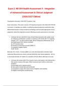 NR 304 Health Assessment II Actual Exam 2&colon; Advanced Assessment Integration & Clinical Judgment Synthesis &vert; Complex Integration Scenarios &vert; 2026&sol;2027 Edition