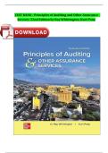 TEST BANK - Principles of Auditing and Other Assurance Services 22nd Edition by Ray Whittington&comma; Kurt Pany