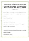NUR 607 EXAM 2 STUDY GUIDE WITH ALL 300 QUESTIONS AND CORRECT VERIFIED ANSWERS WITH RATIONALES LATEST UPDATED VERSION THIS YEAR