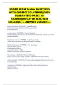 USABO EXAM Review QUESTIONS WITH CORRECT SOLUTIONS&vert;&vert;100&percnt; GUARANTEED PASS&vert;&vert; A&plus; GRADED&vert;&vert;UPDATED 2025&sol;2026 SYLLABUS&vert;&vert;<<NEWEST VERSION>>