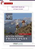 SOLUTIONS MANUAL for Accounting Principles&comma; 10th Canadian Edition&comma; Volume 1 by Weygandt &ndash; Complete All Chapters &ndash; Step-by-Step Solutions