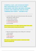 COMPTIA CASP&plus; &lpar;ADVANCED SECURITY  PRACTITIONER&rpar; EXAM ACTUAL PREP  QUESTIONS AND WELL REVISED ANSWERS -  LATEST AND COMPLETE UPDATE WITH  VERIFIED SOLUTIONS &ndash; ASSURES PASS 
