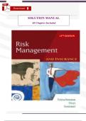 SOLUTIONS MANUAL for Risk Management and Insurance&comma; 12th Edition by James S&period; Trieschmann &ndash; Complete All Chapters &ndash; Step-by-Step Solutions