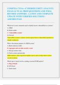 COMPTIA CYSA&plus; &lpar;CYBERSECURITY ANALYST&rpar;  EXAM ACTUAL PREP QUESTIONS AND WELL  REVISED ANSWERS - LATEST AND COMPLETE  UPDATE WITH VERIFIED SOLUTIONS &ndash;  ASSURES PASS