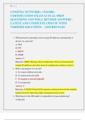 COMPTIA NETWORK&plus; &lpar;N10-008&rpar;  CERTIFICATION EXAM ACTUAL PREP  QUESTIONS AND WELL REVISED ANSWERS -  LATEST AND COMPLETE UPDATE WITH  VERIFIED SOLUTIONS &ndash; ASSURES PASS