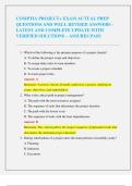 COMPTIA PROJECT&plus; EXAM ACTUAL PREP  QUESTIONS AND WELL REVISED ANSWERS -  LATEST AND COMPLETE UPDATE WITH  VERIFIED SOLUTIONS &ndash; ASSURES PASS