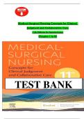 TEST BANK for Medical-Surgical Nursing Concepts for Clinical Judgment and Collaborative Care 11th Edition by Ignatavicius