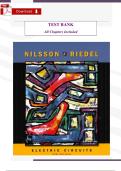 INSTRUCTOR&rsquo;S SOLUTIONS MANUAL for Electric Circuits by James W&period; Nilsson and Susan A&period; Riedel &ndash; Complete Chapter Solutions