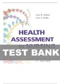 TEST BANK FOR Health Assessment in Nursing Seventh&comma; North American Edition by Janet R Weber &comma; Jane H Kelley ISBN&colon; 978-1975161156 COMPLETE GUIDE 100 &percnt; VERIFIED A&plus; GRADE ASSURED &excl;&excl;&excl;&excl;&excl;LATEST UPDATE &excl;&excl;&excl;&excl;GUARANTEED SUCCESS&excl;&excl;&excl;&excl;&excl;&excl;&excl;