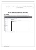 D197 - Git Version Control Process and Template Overview 2026 UPDATE VERSION Western Governors University