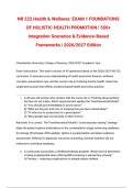 NR 222 Health & Wellness&colon; Actual EXAM 1 Foundations of Holistic Health Promotion &vert; Evidence-Based Frameworks &vert; 2026&sol;2027 Edition