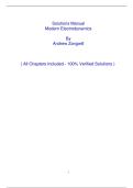 Solutions Manual Modern Electrodynamics By Andrew Zangwill
